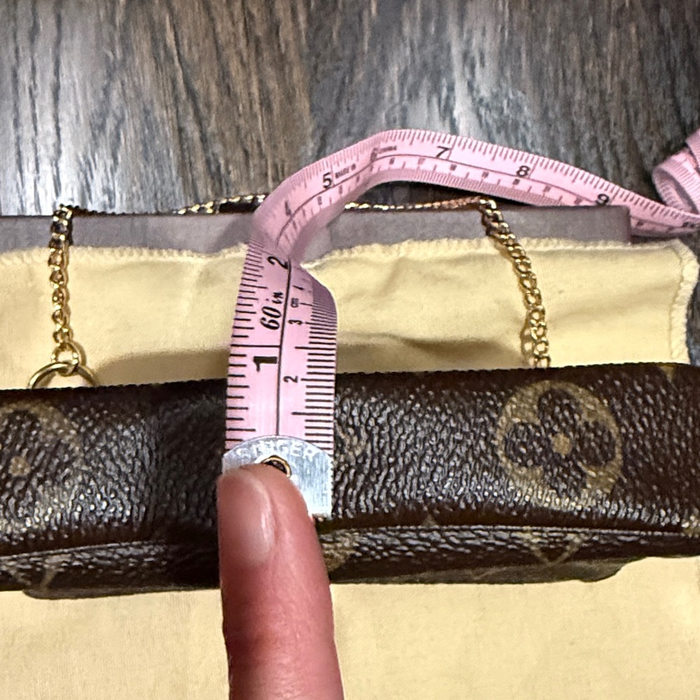 Louis Vuitton Brown and Gold Monogram Pouch - Picture 14 of 16